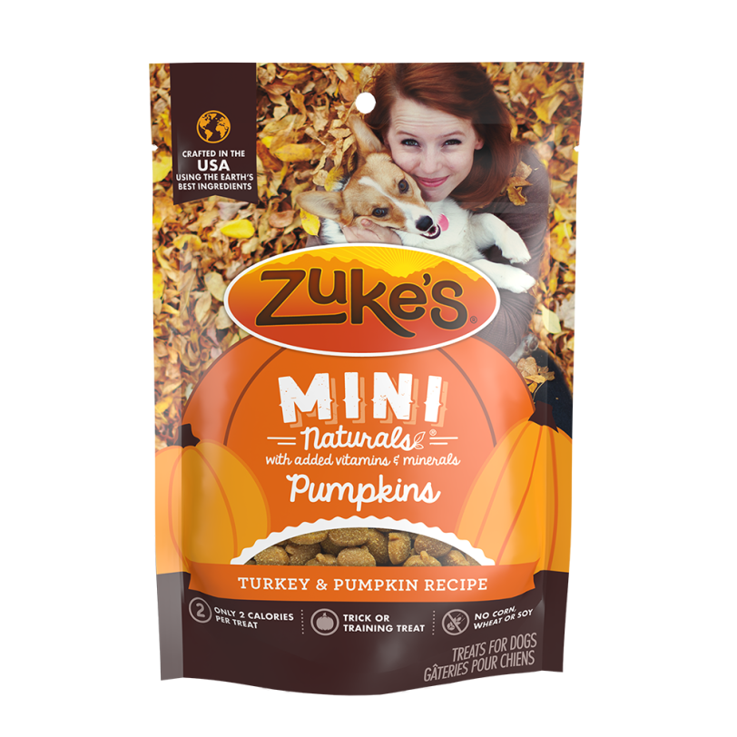 Zuke’s Mini Naturals Pumpkins Turkey & Pumpkin Recipe Dog Treats