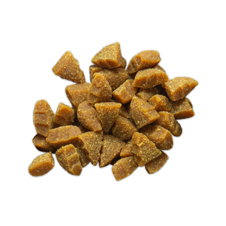 Image of Zuke’s Mini Naturals Turkey & Cranberry chewy treats in the shape of trees 